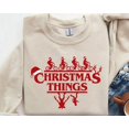 thumbnail image 1 of Stranger Christmas Sweatshirt, Merry Upside Down Xmas Sweatshirt - Sizes S-5XL ,Art Print JSC, 1 of 4