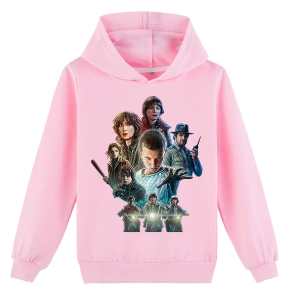 Stranger TV Things Long Sleeve Tops-Comfy Soft Hoodies Pullover Sweatshirt Hooded for Teen(8-16Y)