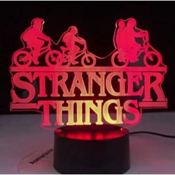 Stranger Nightlight 3D Illusion Acryilc Table Lamp Desktop Decorating Room Cool Things