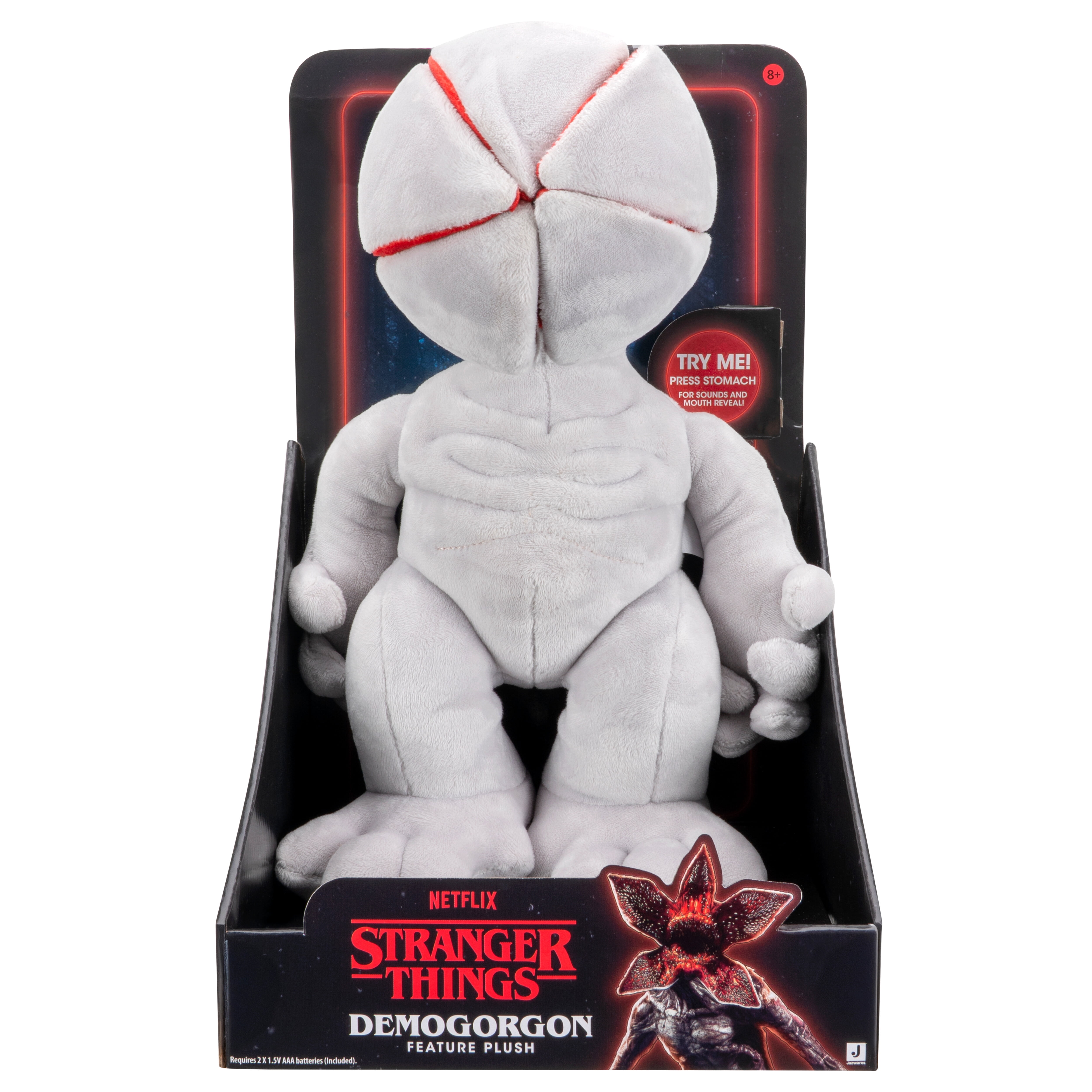 Stranger Things Demogorgon Feature Plush - 12 inch Soft Plush with Opening Head and Sound Effects