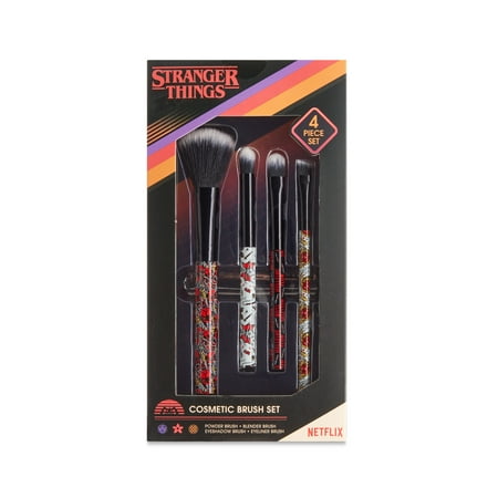 Stranger Things 4-Piece Cosmetic Brush Set