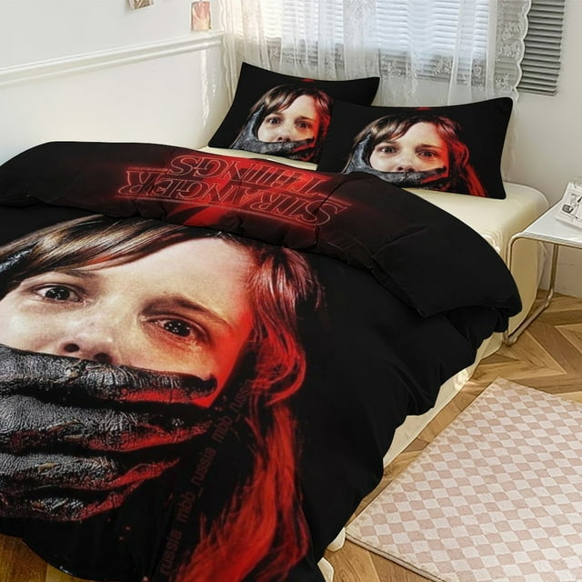 Stranger Things 456 Duvet Cover Set Twin Size Bedding for Unisex