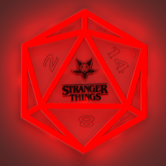 Stranger Things 5 Wall Mountable LED Neon Light 9.4" Officially Licensed Merchandise by Paladone
