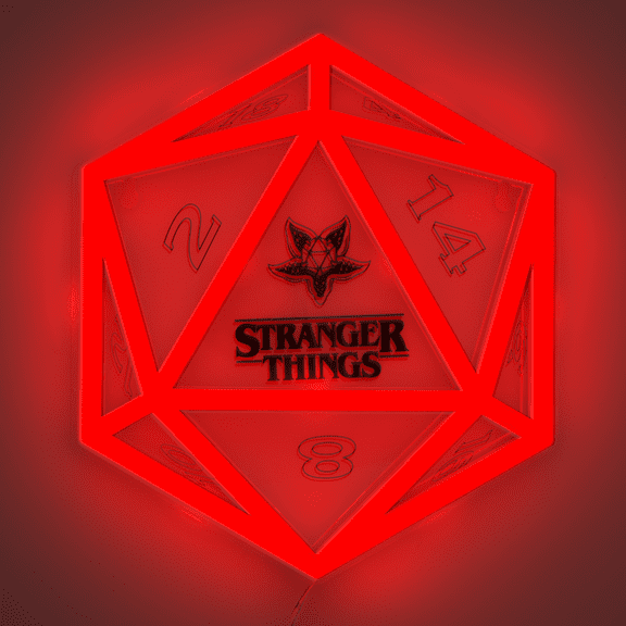 Stranger Things 5 Wall Mountable LED Neon Light 9.4" Officially Licensed Merchandise by Paladone