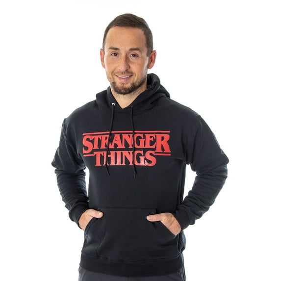 Stranger Things Adult Men's Stranger Things Title Logo Sweatshirt Pullover Hoodie