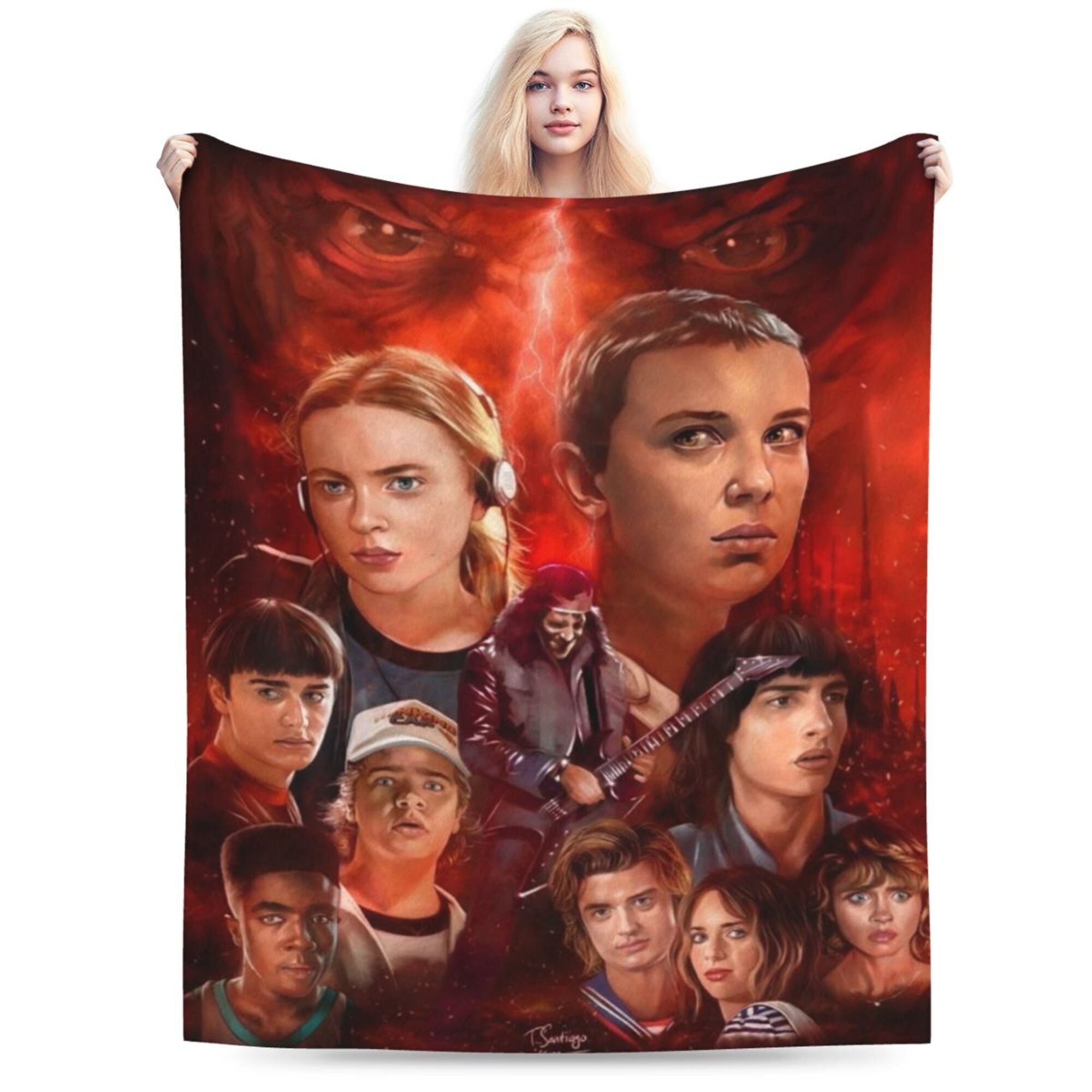 Stranger Things Blanket, Horror Movie Throw Blanket, Cozy Soft