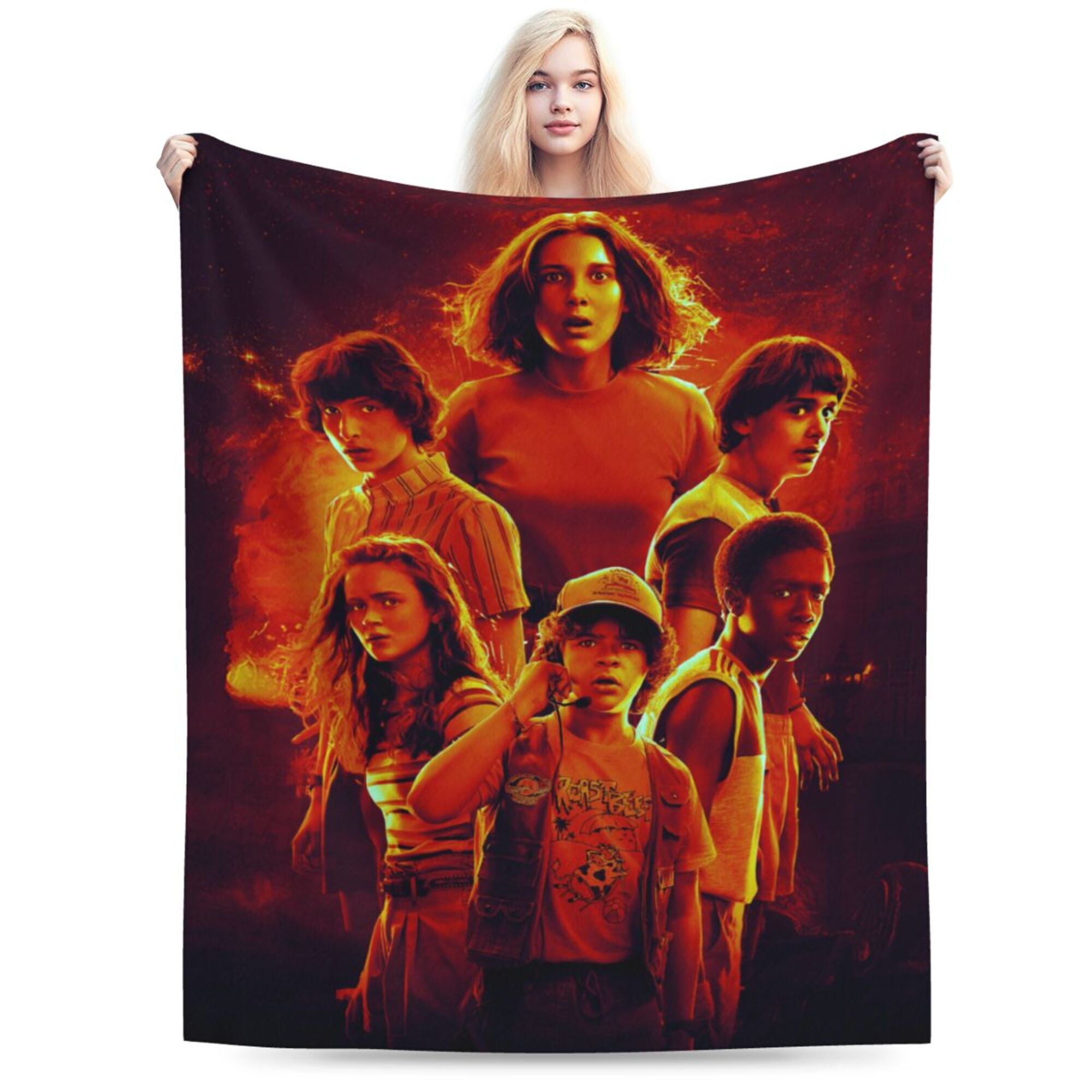 Stranger Things Blanket, Horror Movie Throw Blanket, Cozy Soft