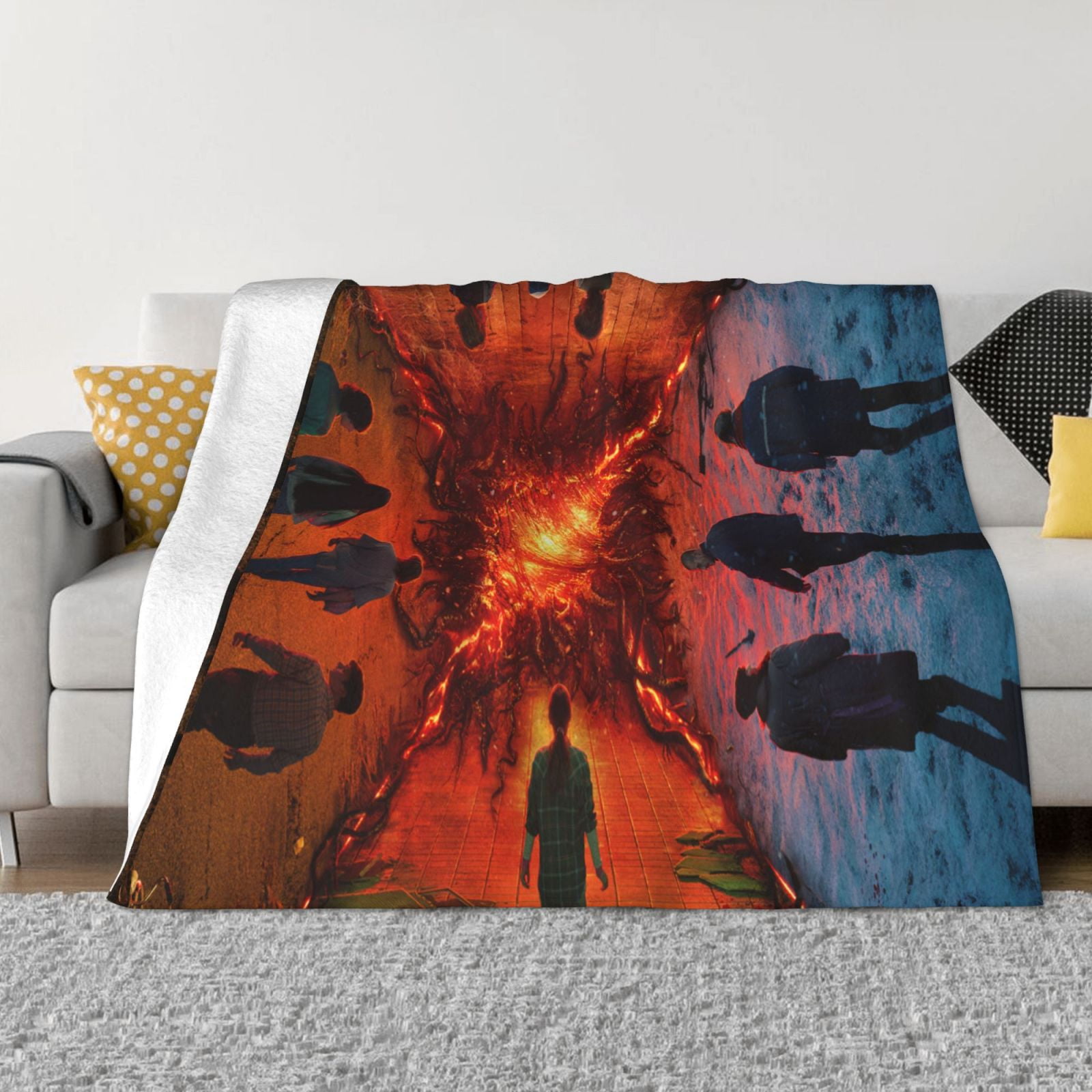 Stranger_Things Blankets Throws Blanket Bed Blanket,Flannel Fleece