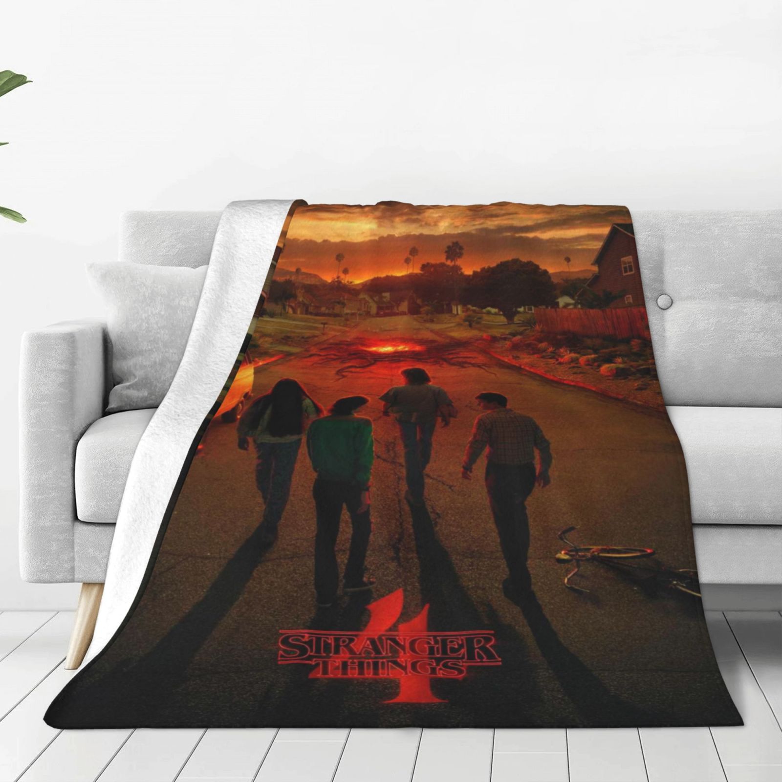 Stranger_Things Blankets Throws Blanket Bed Blanket,Flannel Fleece