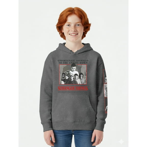 Stranger Things, Boys' & Big Boys' Graphic Hoodie, Poster, Sizes 4-18