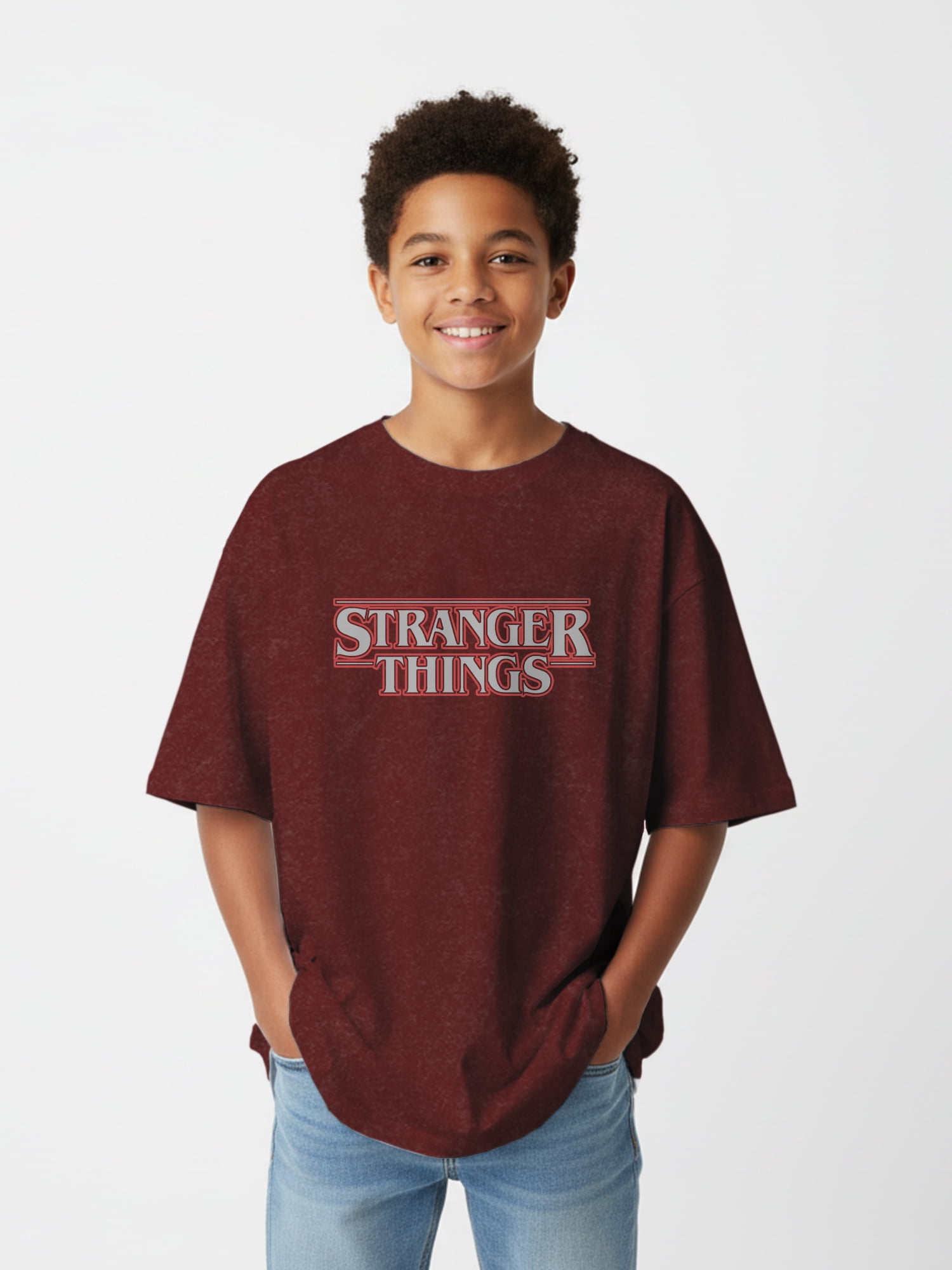 Stranger Things, Boys' & Big Boys' Graphic Tee, Demogorgon, Sizes 4-18