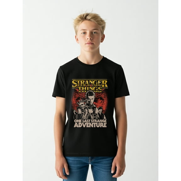 Stranger Things, Boys' & Big Boys' Graphic Tee, Fan Club, Sizes 4-18