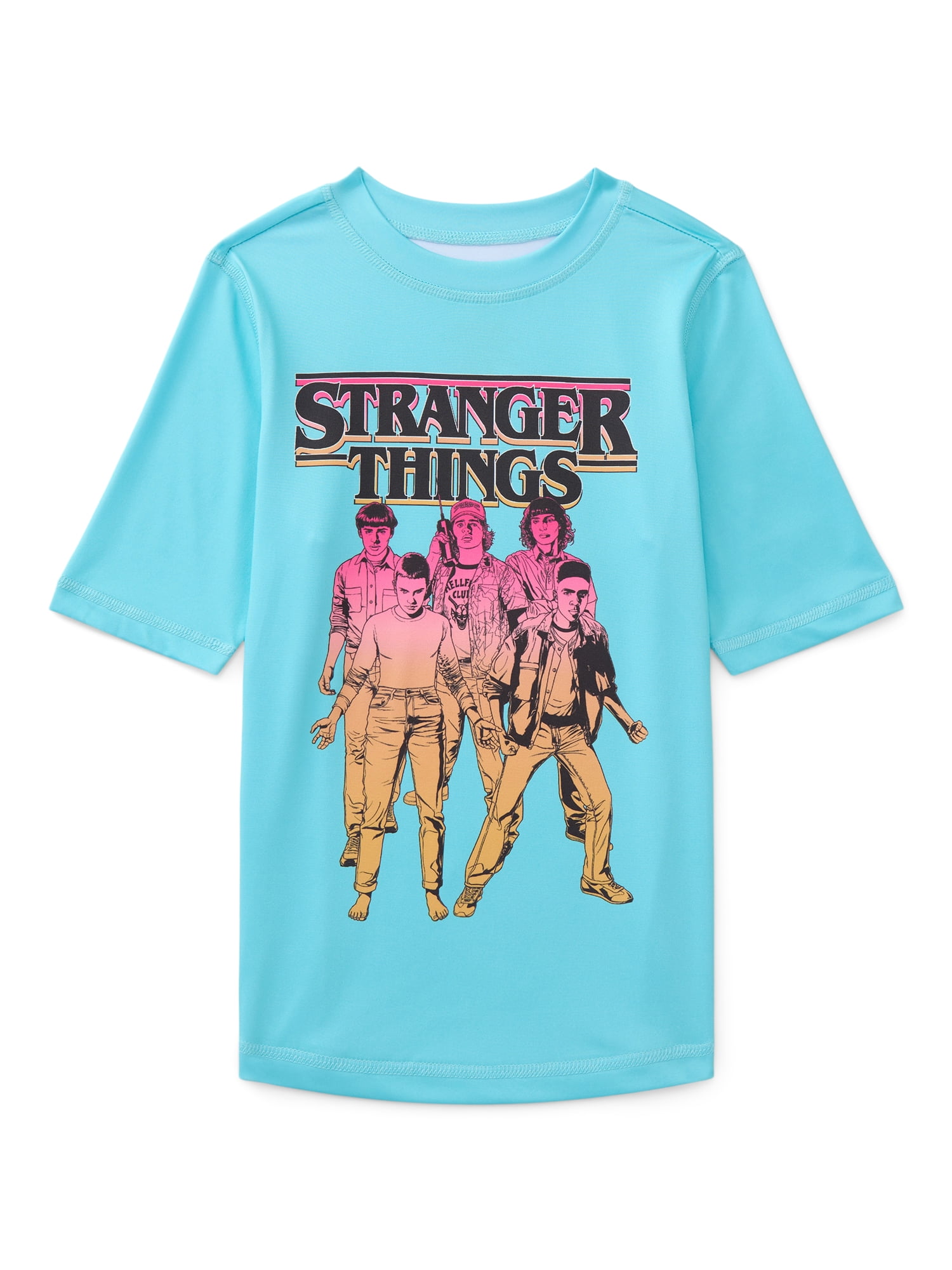 SpongeBob SquarePants Boys Graphic Rash Guard Top with Short