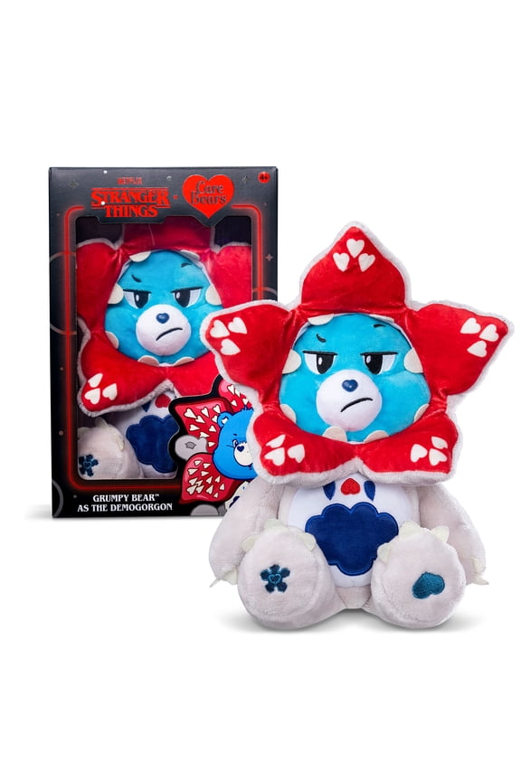 Netflix - Care Bears x Stranger Things - Grumpy Bear as the Demogorgon, 12 Inch Plush