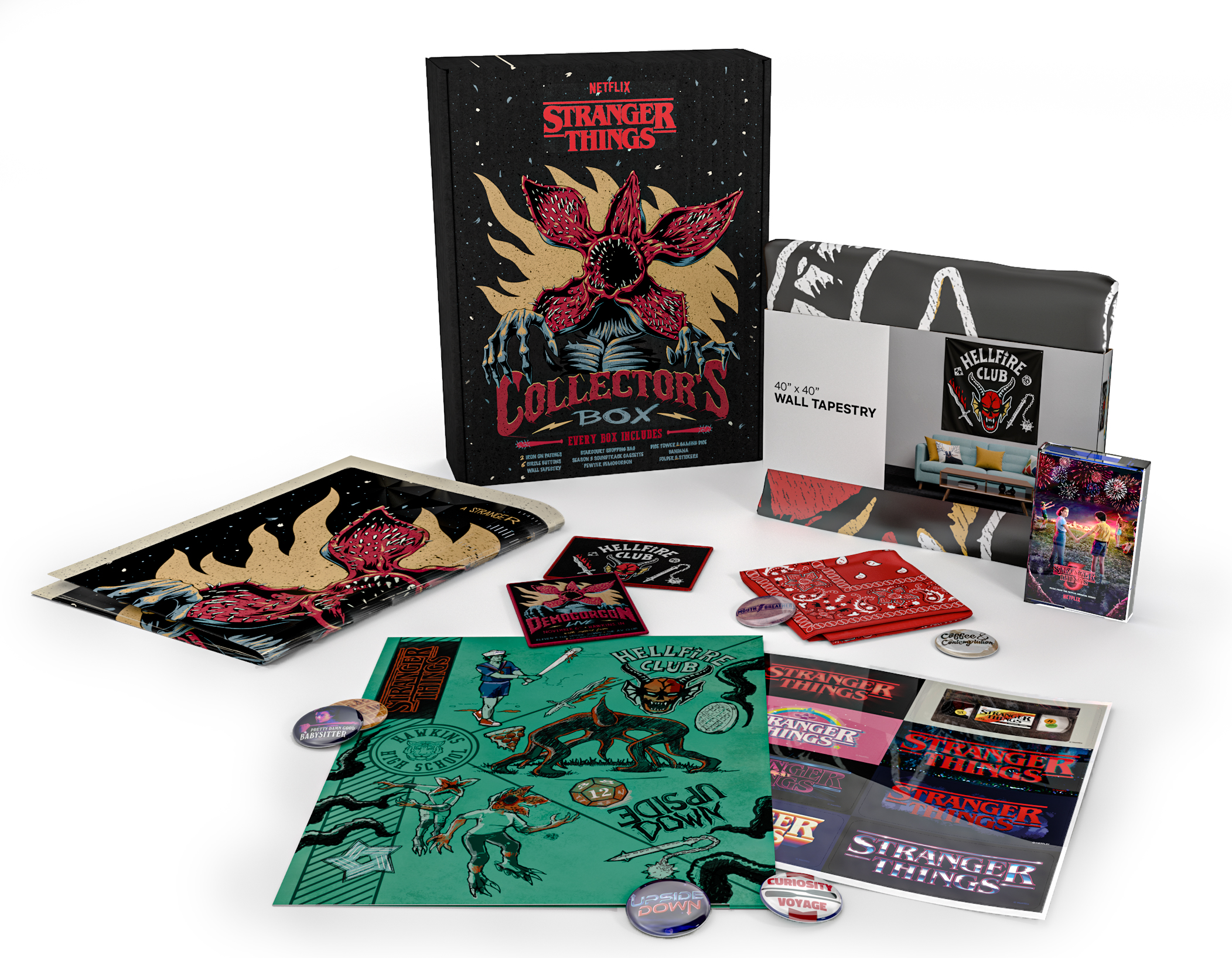 Stranger Things Collectors Box Bundle - Features Over 10 Exclusive Items - image 1 of 8