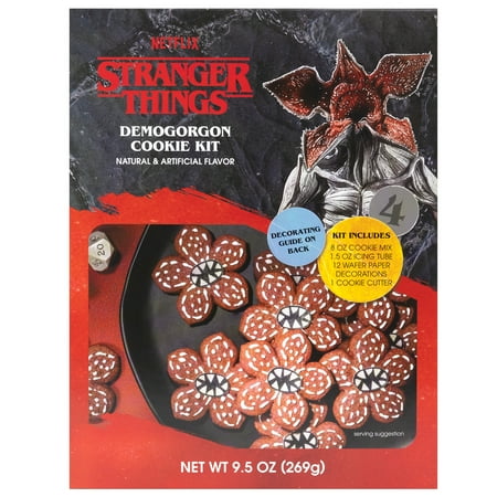 Stranger Things Cookie Kit/Baking Mix Vanilla/Almond - Demogorgon 9.5oz