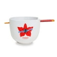 thumbnail image 1 of Stranger Things Demogorgon Hunting Crew 20-Ounce Ramen Bowl and Chopstick Set, 1 of 8