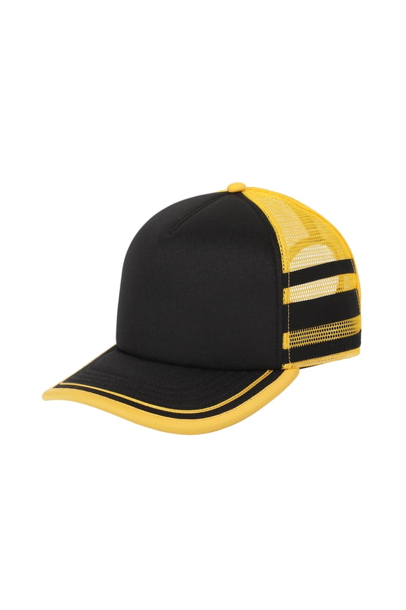 Stranger Things Dustin Henderson Black & Yellow Cosplay  Trucker Hat