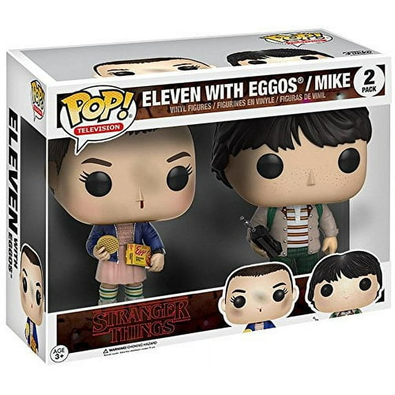 Stranger Things Funko POP! TV Eleven with Eggos & Mike Vinyl Figure 2-Pack