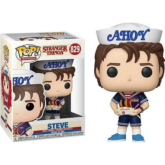 Stranger Things Funko POP! TV Steve Vinyl Figure (with USS Butterscotch)
