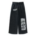 thumbnail image 1 of Netflix Stranger Things Girls Graphic French Terry Pants with Denim Wash, Sizes 4-16, 1 of 3
