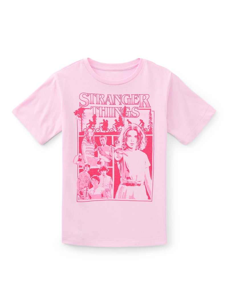 Netflix Stranger Things Girls Short Sleeve Graphic T-Shirt, Sizes