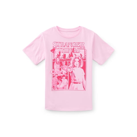 Netflix Stranger Things Girls Short Sleeve Graphic T-Shirt, Sizes 4-16