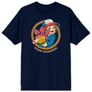 BIOWORLD Stranger Things Good Demodog Adult Navy Crew Neck Short Sleeve T-shirt - Medium