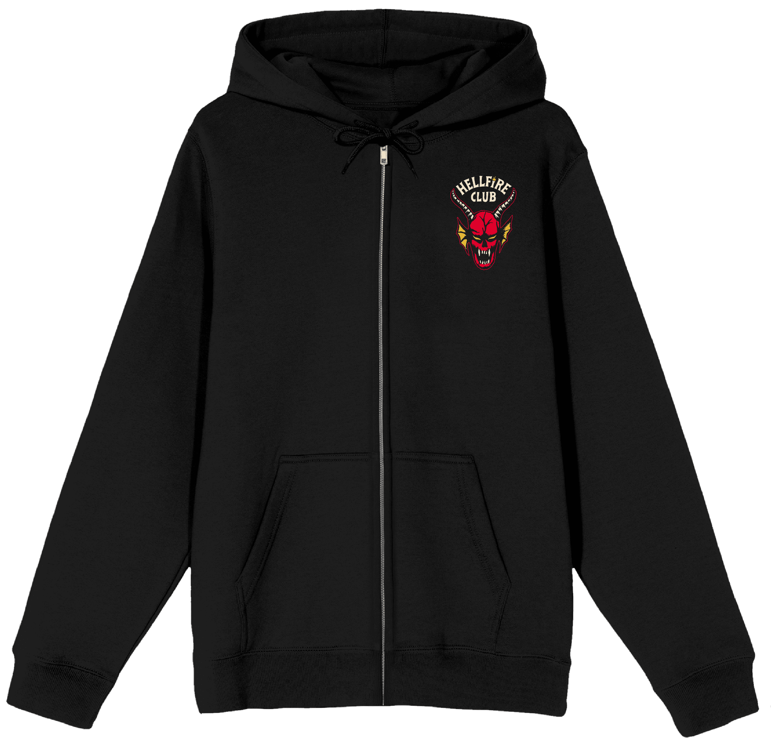 Stranger Things Hawkins Hellfire Demon With Sword Adult Black Long