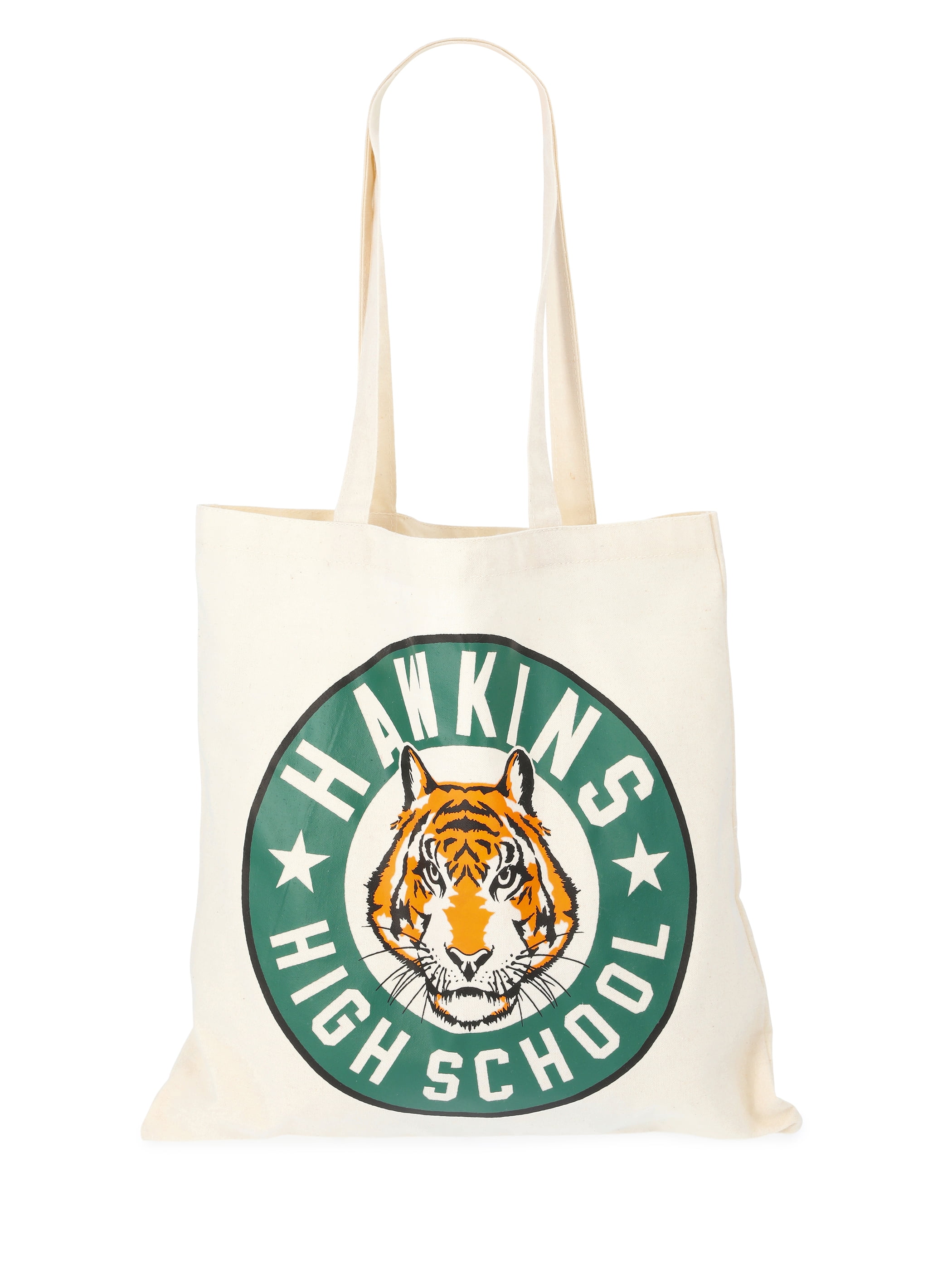 Netflix Stranger Things Hawkins High School Off-White Canvas Tote