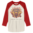 thumbnail image 1 of Stranger Things Hellfire Club Adult Raglan Tee-S, 1 of 3