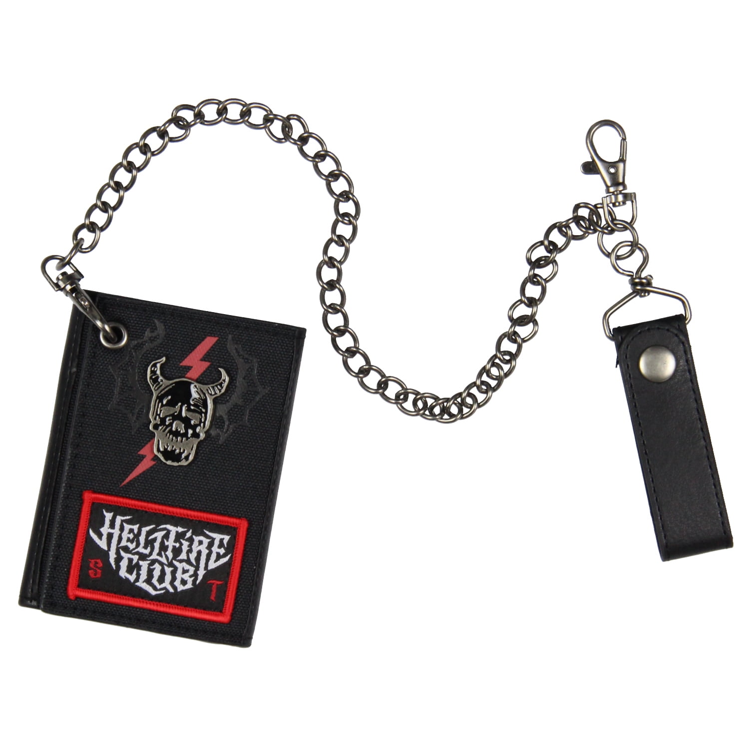 Stranger Things Hellfire Club Demogorgon Hunter Tri Fold Snap Chain Wallet Walmart