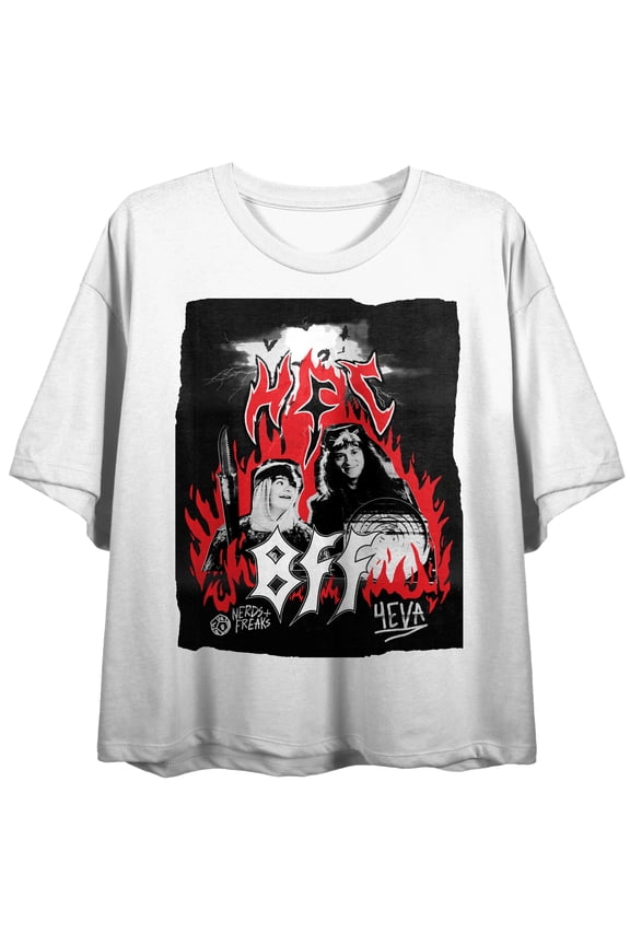 Stranger Things Hellfire Club Demon Skull Tee for Women-Large