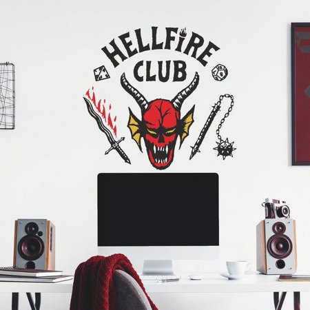 Stranger Things Hellfire Club Giant Peel & Stick Wall Decals