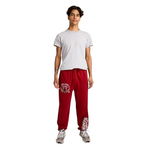 Stranger Things Hellfire Club Logo Art Men's Red Joggers-Medium