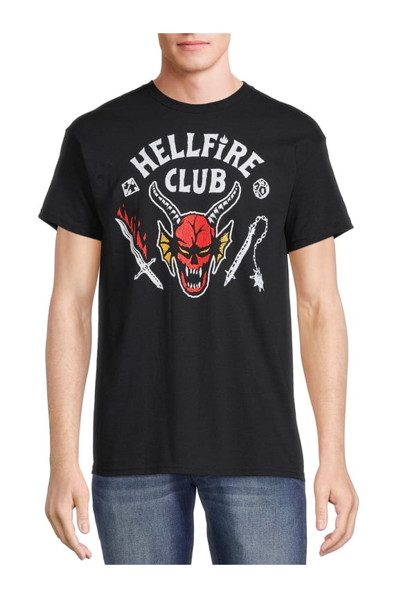 Hellfire Club, Men's Graphic Crew Neck Short Sleeves T-Shirt, Size S-3XL (Men's & Big Men's)