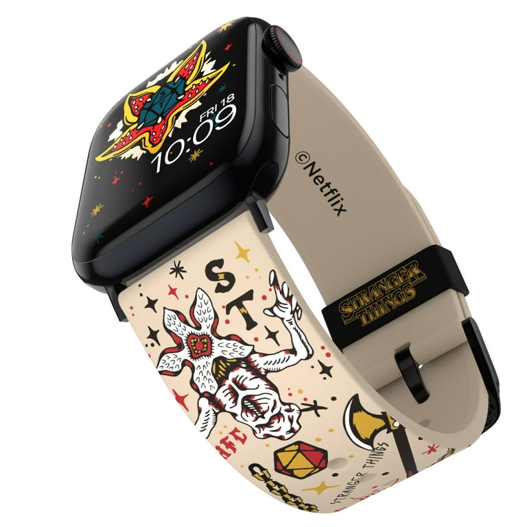 Stranger Things Hellfire Club Officially Licensed Silicone Band Compatible with Apple Android Smartwatch Walmart