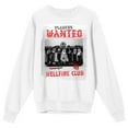thumbnail image 1 of Stranger Things Hellfire Club Players Wanted Adult White Crew Neck Sweatshirt-XXL, 1 of 3