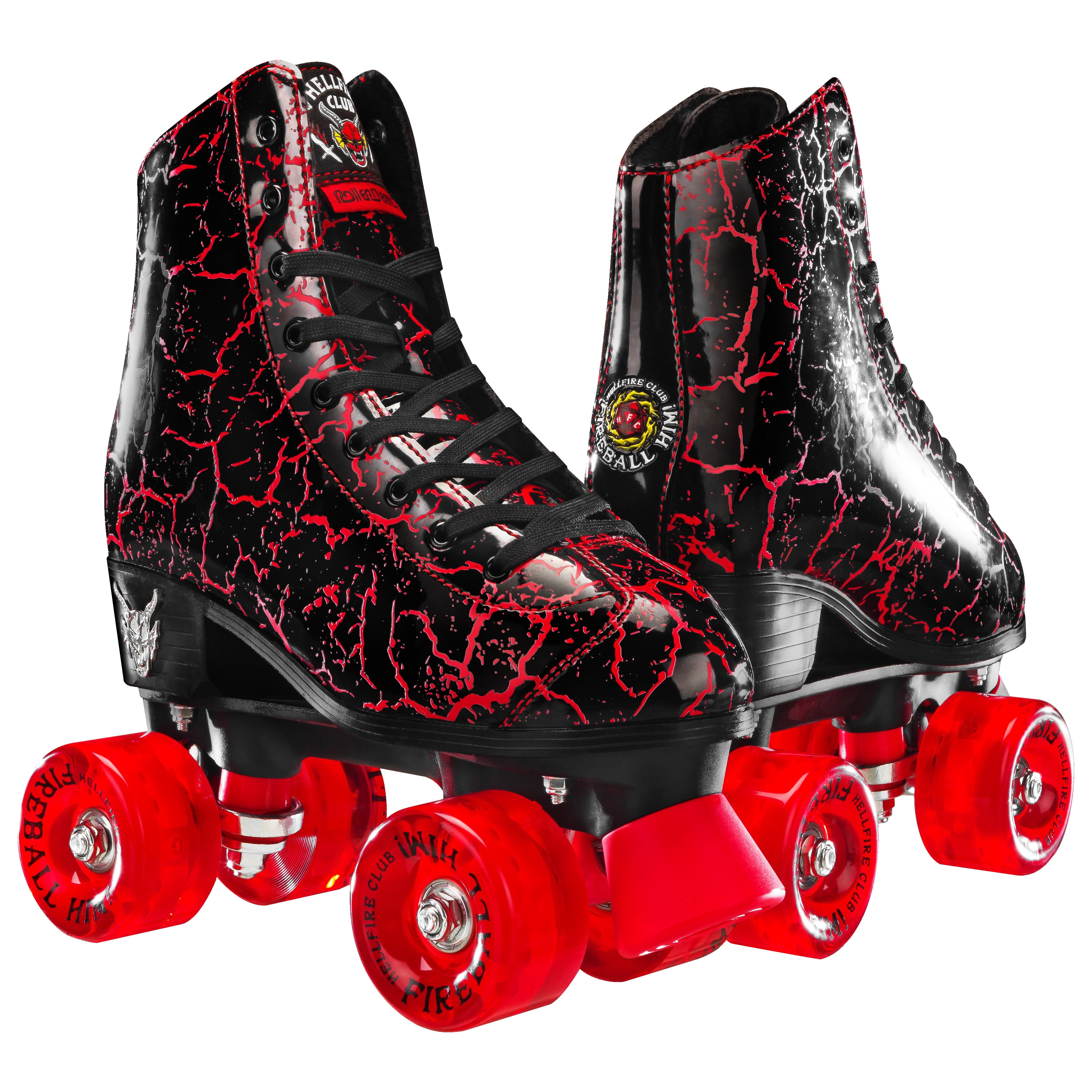 Stranger Things Hellfire Club Skates by Roller Derby, Unisex, Collector's Edition, Size M07/W08