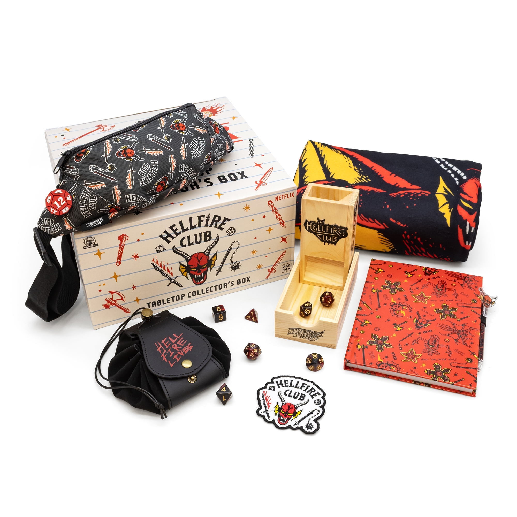 Stranger Things Hellfire Club Tabletop Collector Box Includes 8 Tabletop Gaming Accessories