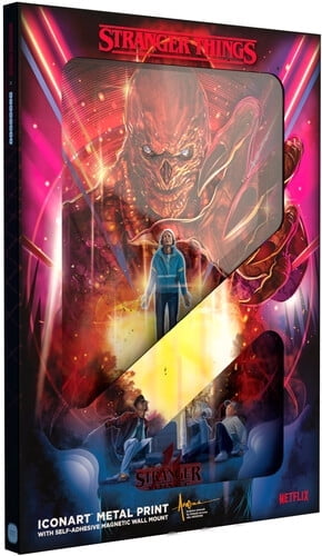 Stranger Things ICONART Metal Print, Scanavo North America