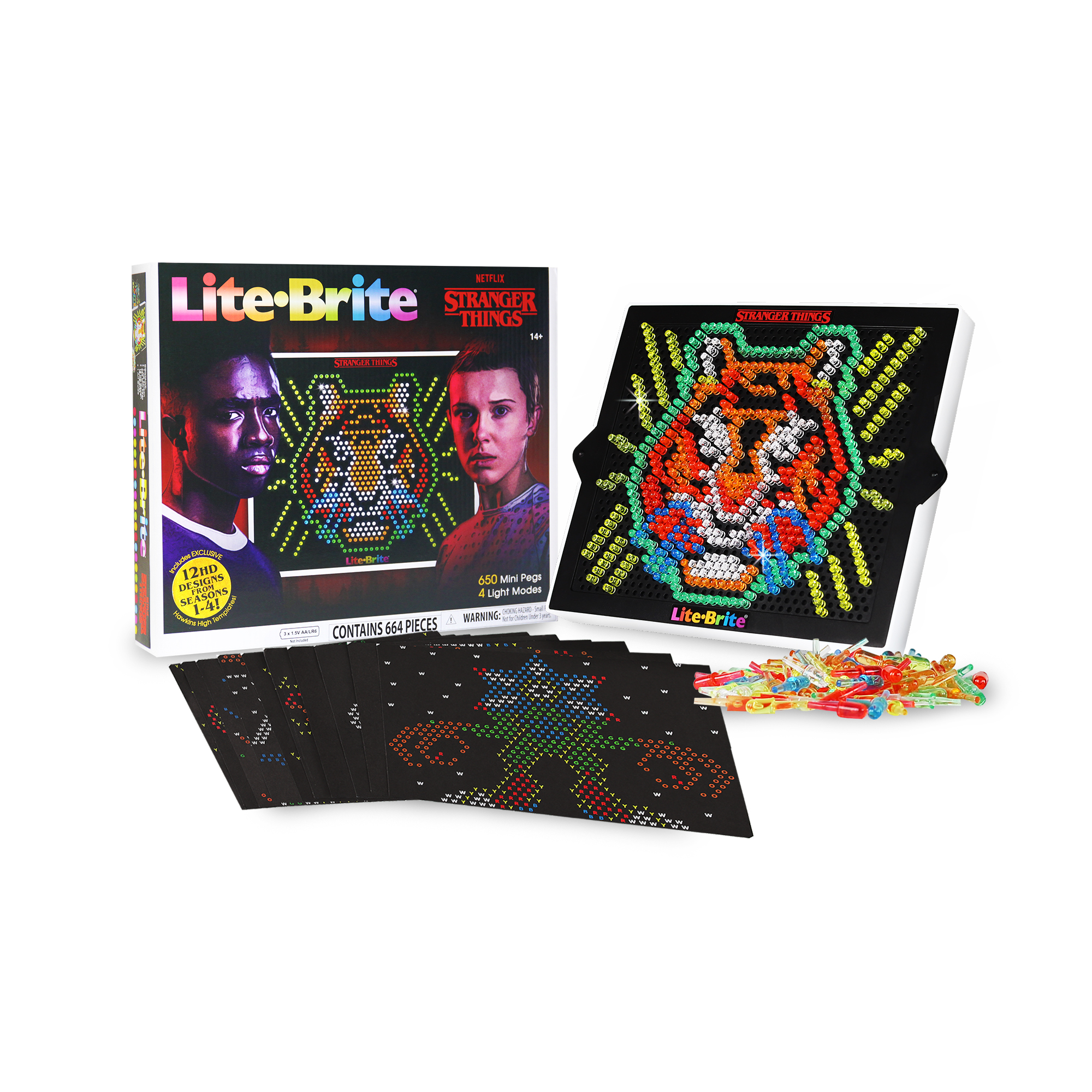 Stranger Things Lite-Brite with Special Edition Hawkins High Designs  (Walmart Exclusive) - Walmart.com