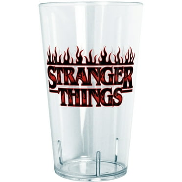 Stranger Things Logo in Flames  Tritan Drinking Cup Clear 24 oz.