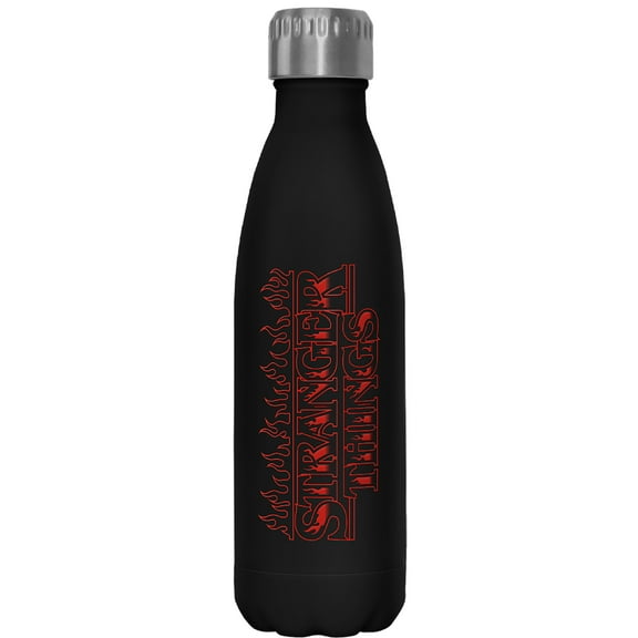 Netflix Stranger Things Main Logo Flames Stainless Steel Water Bottle