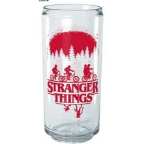 Stranger Things Main Poster Bike Ride  Tritan Can Shaped Cup Clear 16 oz.