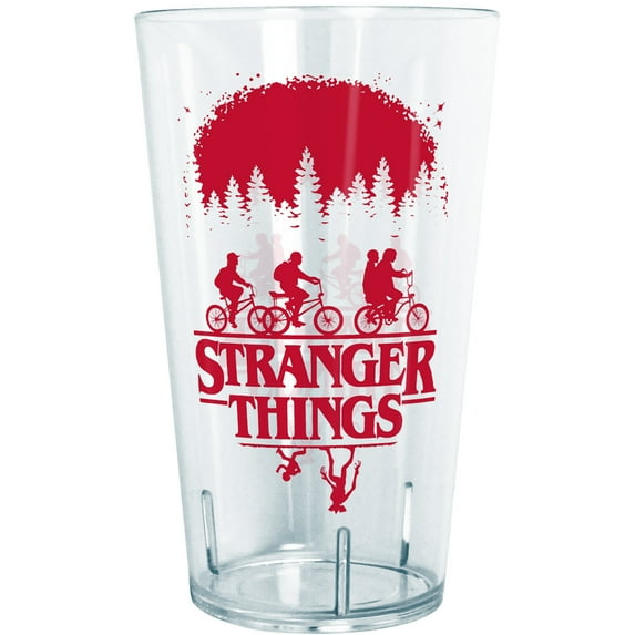 Netflix Stranger Things Main Poster Silhouettes Tritan Drinking Cup Clear 24 oz.