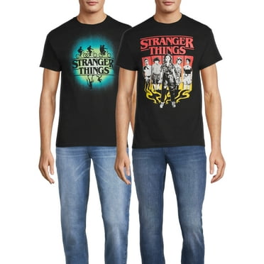 Stranger Things Men's & Big Men's Boxes Glow Graphic Tees, 2-Pack, Sizes S-3XL