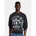 thumbnail image 1 of Netflix Stranger Things Men's and Big Men's Hellfire Club Crewneck Sweatshirt, Sizes XS-3XL, 1 of 5