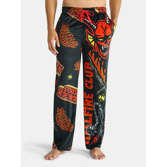 Netflix Stranger Things Men's and Big Men's Split Leg Graphic Pants, Sizes S-2XL