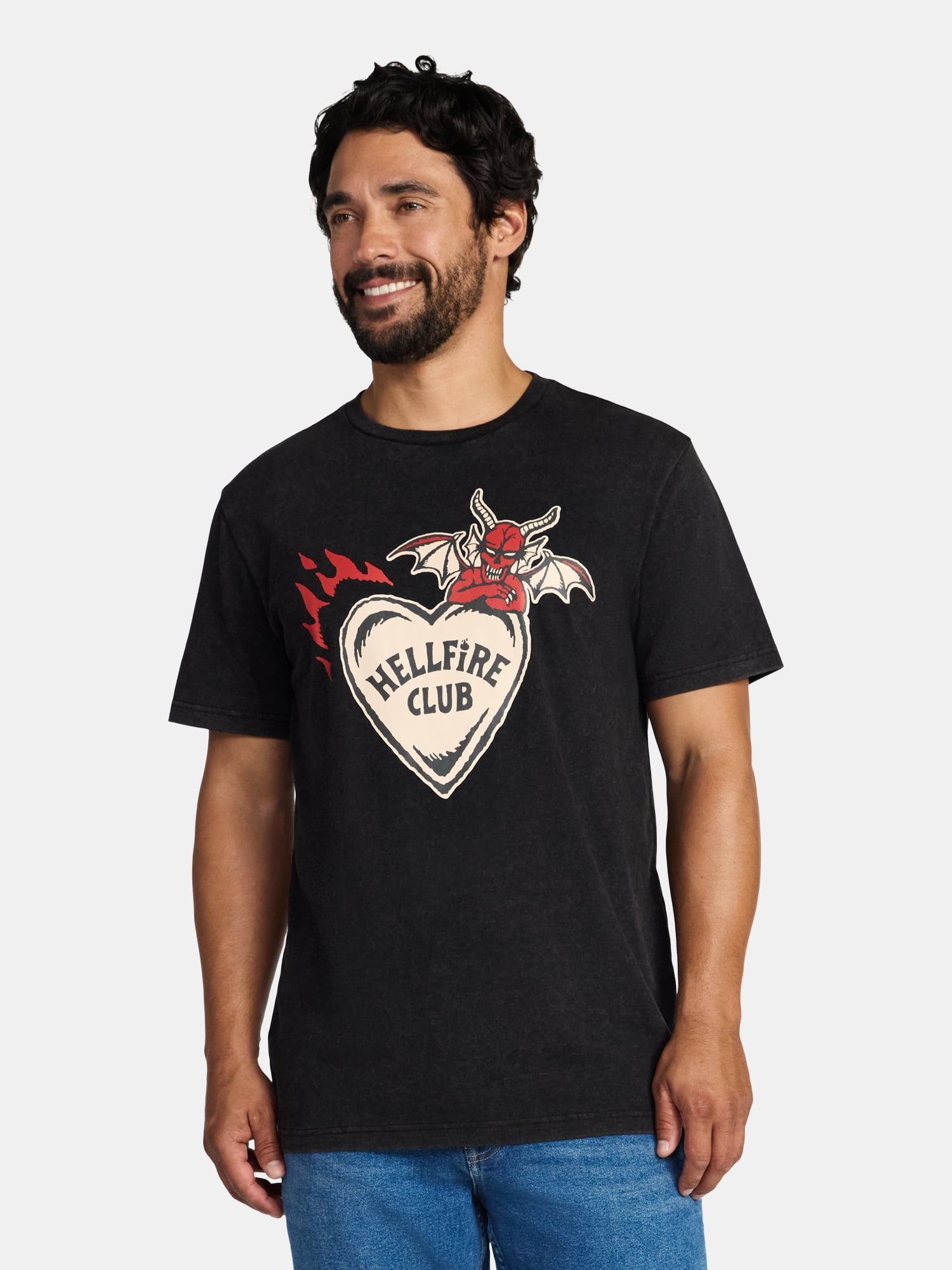 Netflix Stranger Things Valentine's Day Men's and Big Men's Graphic Tee, Sizes XS-5XL